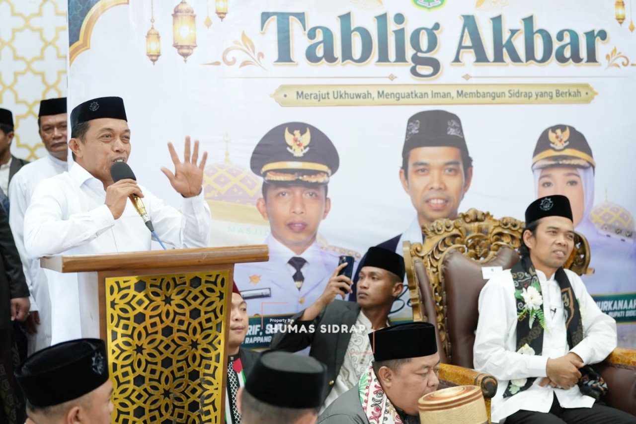 UAS Hadir di Sidrap, Jemaah Larut dalam Tausiah dan Doa Turunnya Hujan