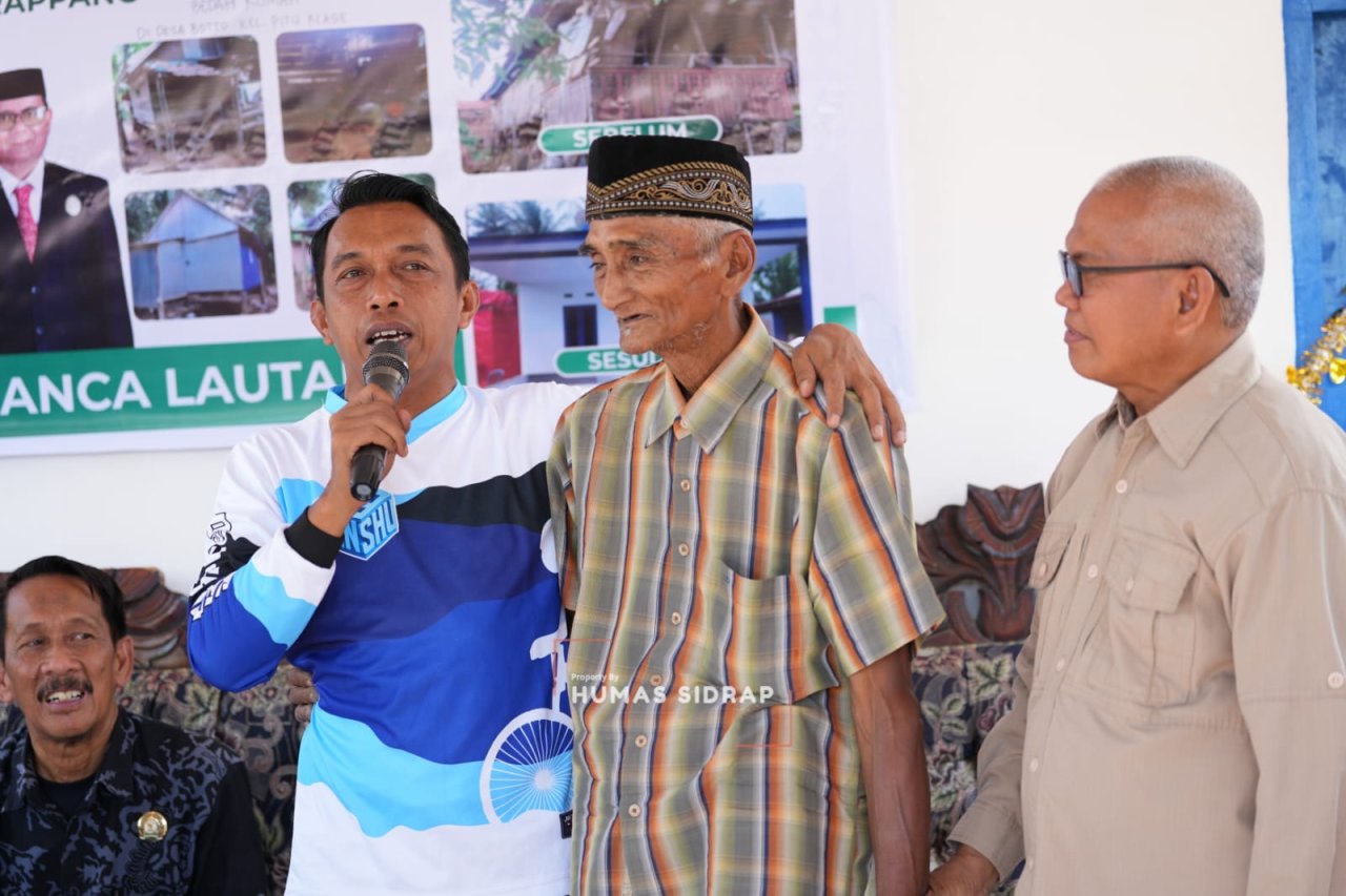 Ladali Terima Rumah Baru, Kolaborasi Pemkab Sidrap dan Baznas Hadirkan Hunian Layak