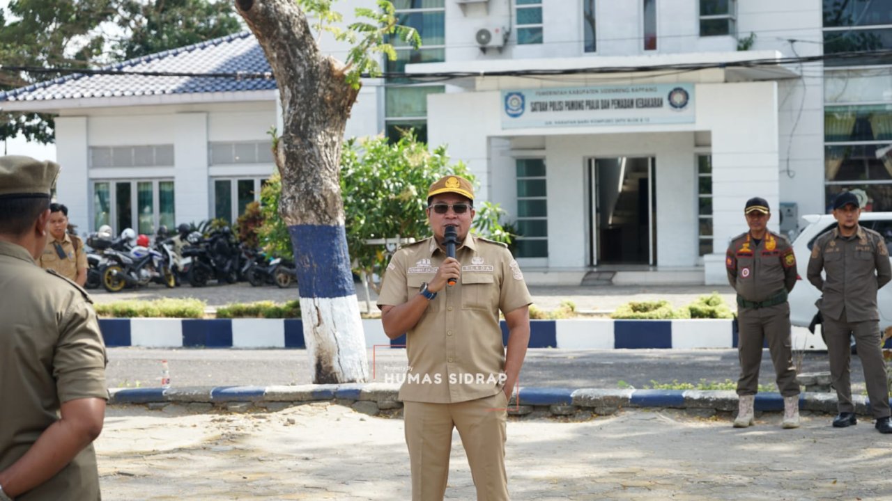 Apel Gelar Pasukan Satpol PP Sidrap Jadi Momentum Penguatan Disiplin dan Profesionalisme