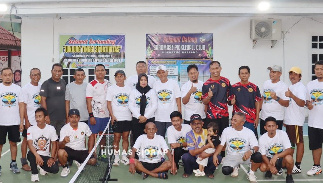 Wabup Sidrap Buka Saromase Pickball Club Cup I, Ajak Peserta Junjung Sportivitas