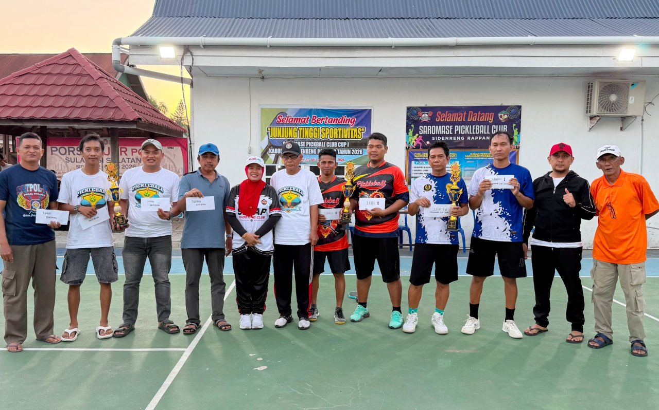 Rubber Set di Laga Final Warnai Penutupan Saromase Pickleball Club Cup I