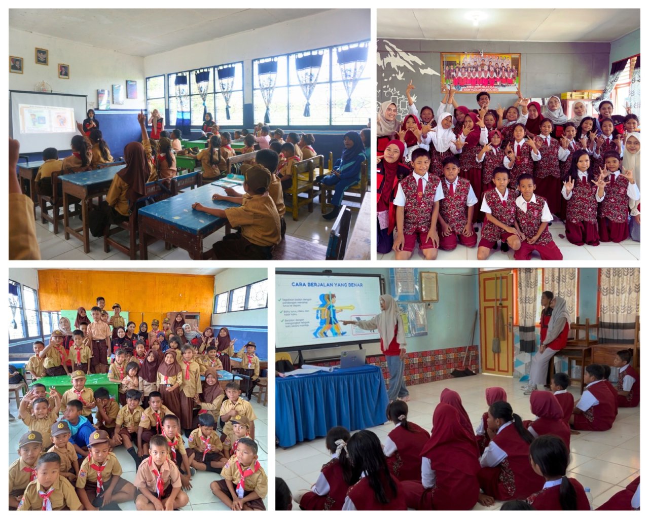 Cegah Gangguan Postur Sejak Dini, Mahasiswa KKN Profesi Kesehatan Angkatan 69 Gelar Edukasi Ergonomi bagi Siswa SD di Kelurahan Toddang Pulu