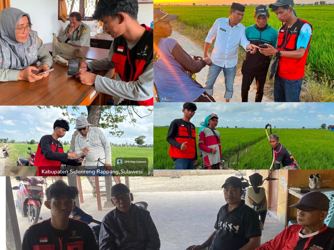 Tingkatkan Akurasi Data Pertanian, Mahasiswa KKN Unhas Petakan Lahan Sawah Desa Kanie Berbasis Google Earth