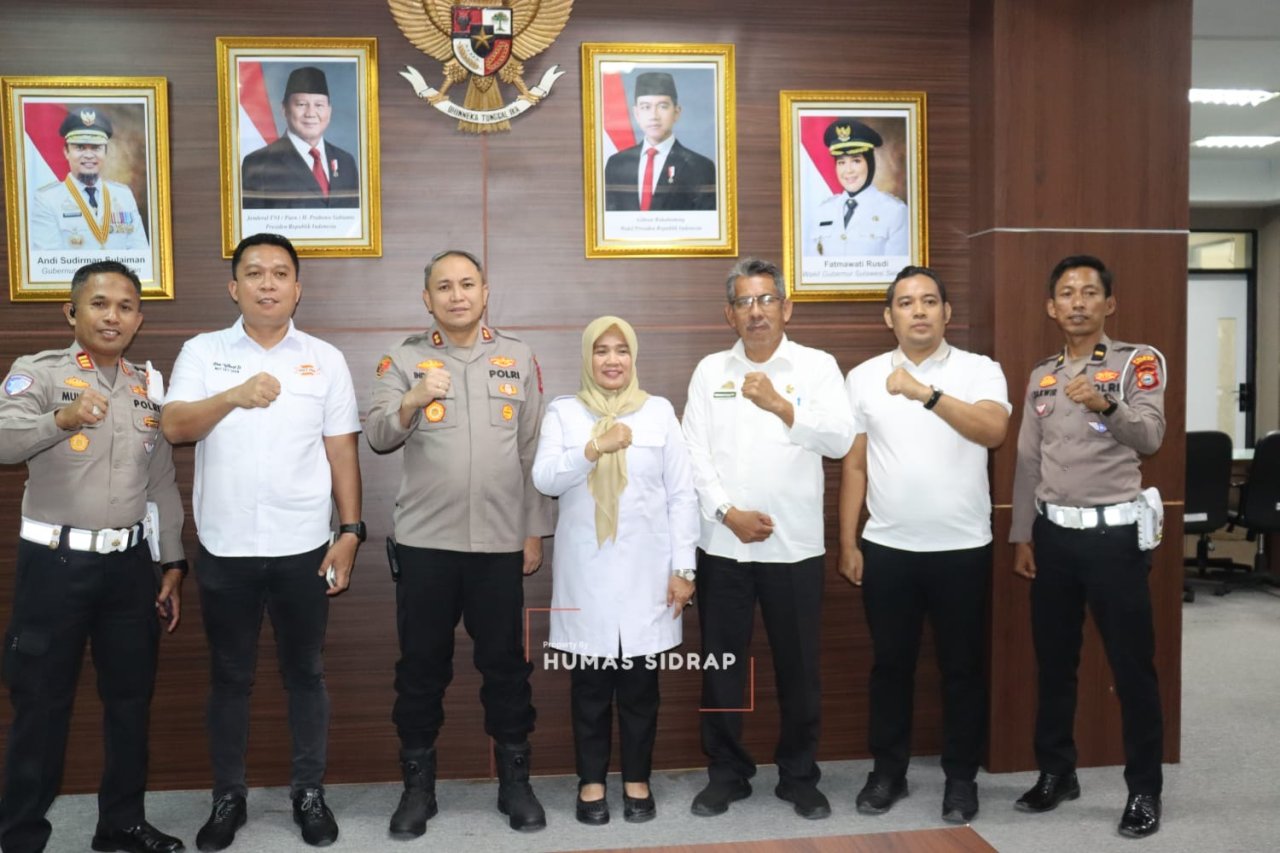 Wabup Nurkanaah Sambut Kunjungan Kapolres Sidrap, Bangun Kolaborasi Demi Pelayanan Terbaik