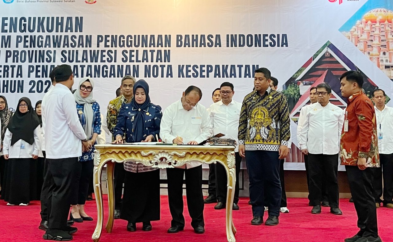 Pemkab Sidrap Perkuat Pelestarian Bahasa Lewat Nota Kesepakatan dengan Kemendikdasmen