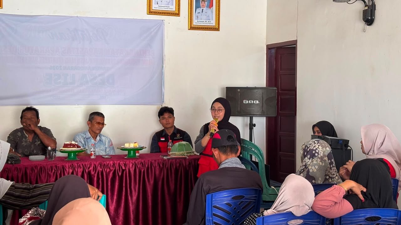 Dengan SEHATITA', Mahasiswa KKN-PK Unhas Ajak Masyarakat Desa Lise Peduli Kesehatan Mental dan Kelola Stres