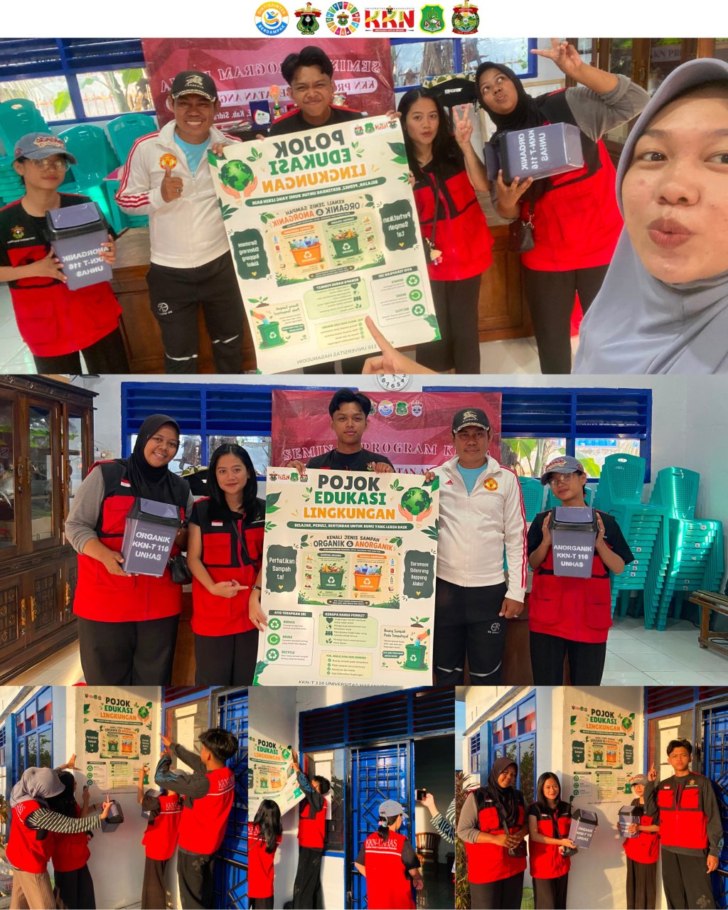 Pojok Edukasi Lingkungan, Inovasi KKN-T 116 Unhas Tingkatkan Kesadaran Kelola Sampah di Arateng