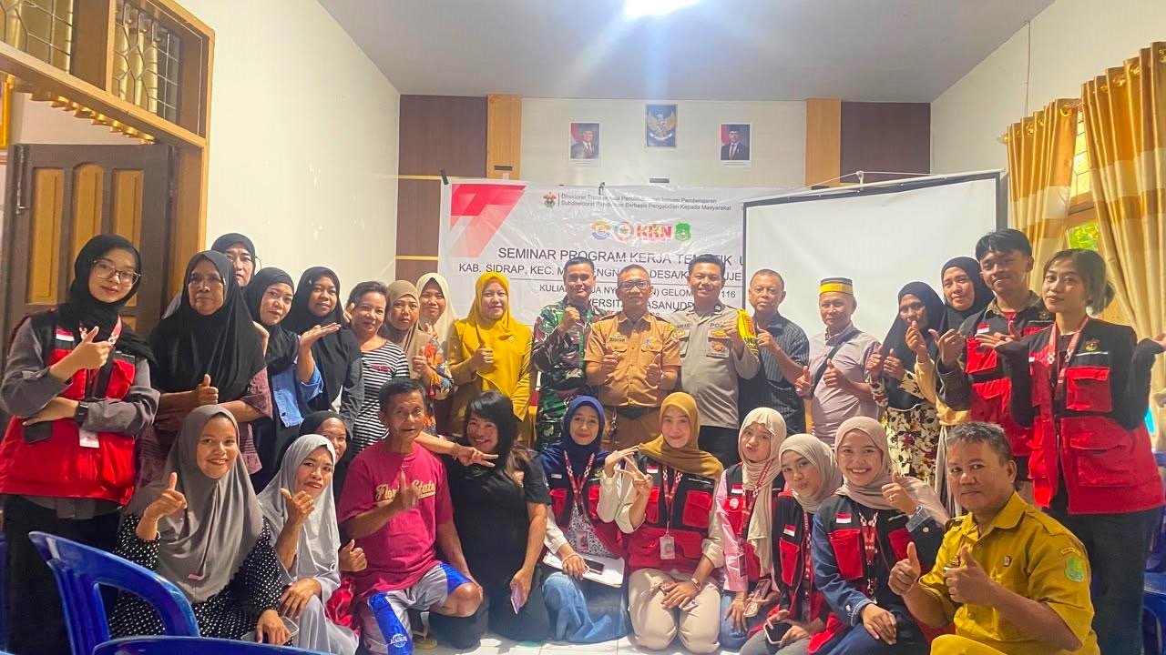 Mahasiswa KKN Unhas Paparkan Capaian Program Pemberdayaan dan Digitalisasi UMKM di Majjelling Wattang