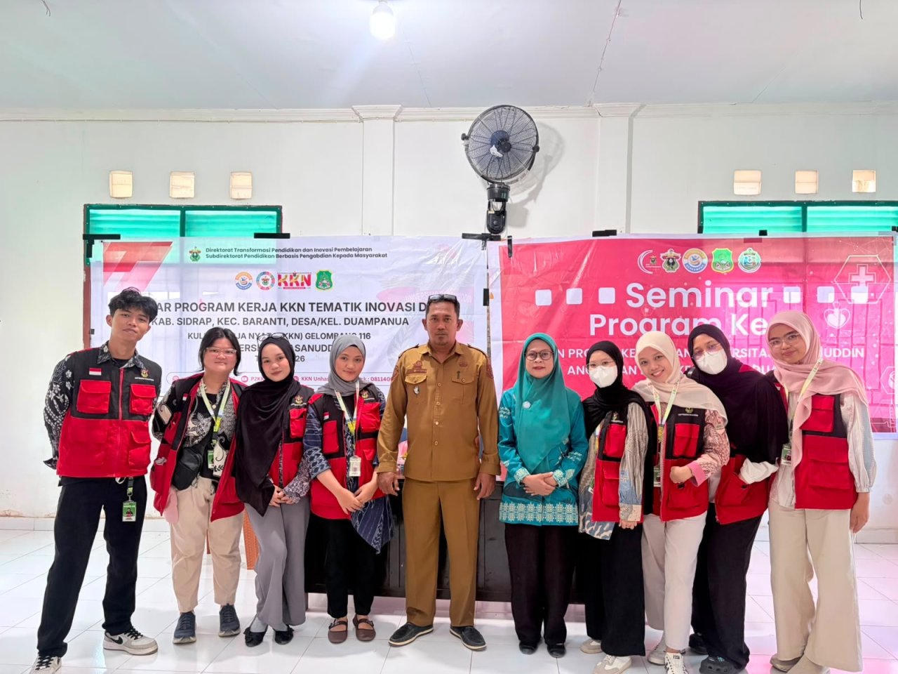 Program Kesehatan Beragam, KKN Profesi Kesehatan Unhas Tuntaskan Pengabdian di Duampanua