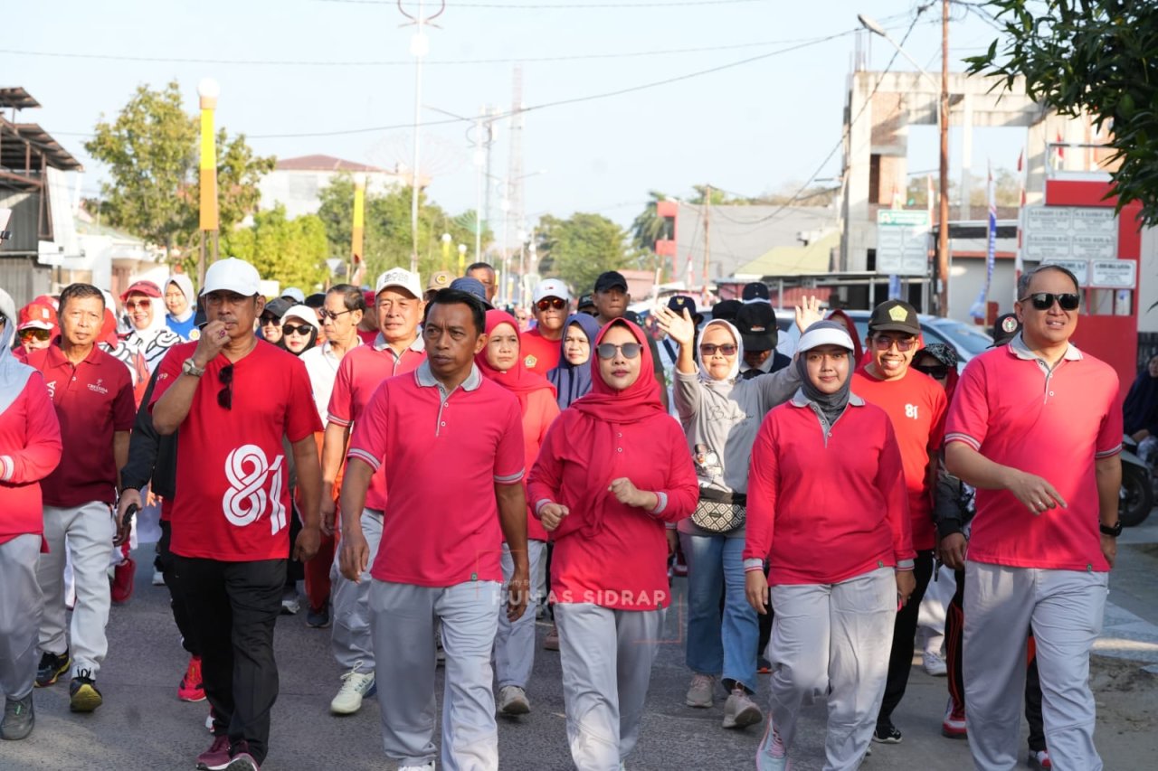 Jalan Santai Satukan Ribuan Peserta dalam Semangat Kemerdekaan di Sidrap