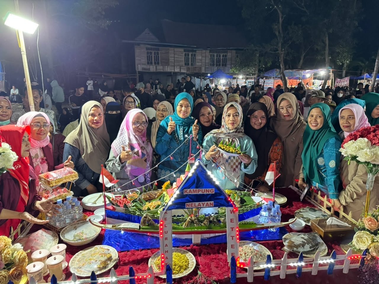 Ketua TP PKK Sidrap Jadi Juri Lomba Tumpeng, Semarakkan HUT ke-81 RI di Panca Lautang