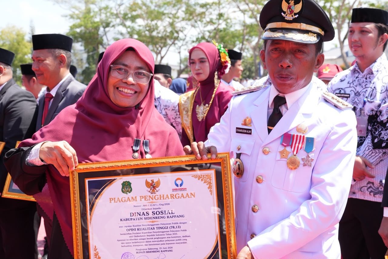 Pemkab Sidrap Apresiasi Unit Pelayanan Publik dengan Nilai Kualitas Tinggi