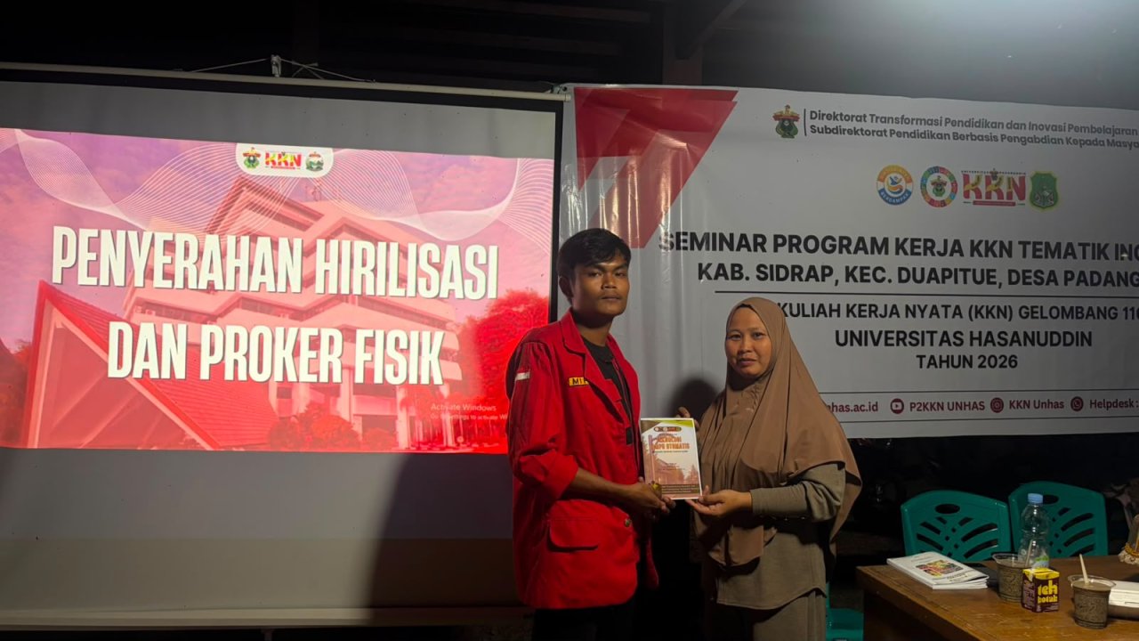 Seminar Hasil KKN-T Unhas di Padangloang Jadi Ajang Evaluasi dan Perpisahan Bersama Masyarakat