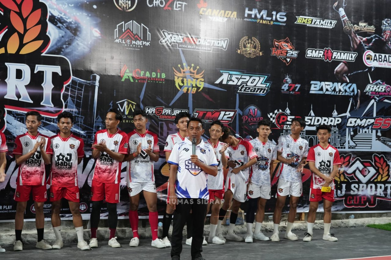 Bupati Sidrap Buka Turnamen Takraw AJ Sport Cup I, Target Cetak Atlet Berprestasi