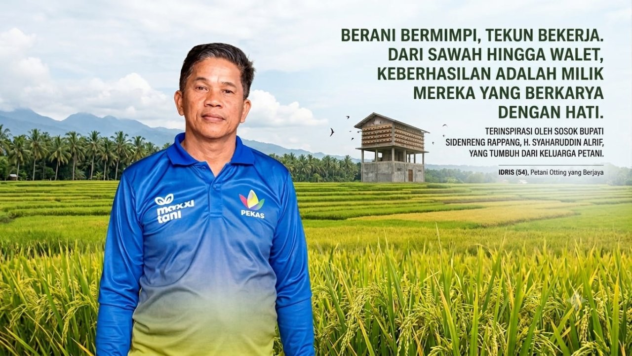 Ketika Sawah dan Walet Jadi Andalan, Kisah Idris Menginspirasi Anak Muda Sidrap