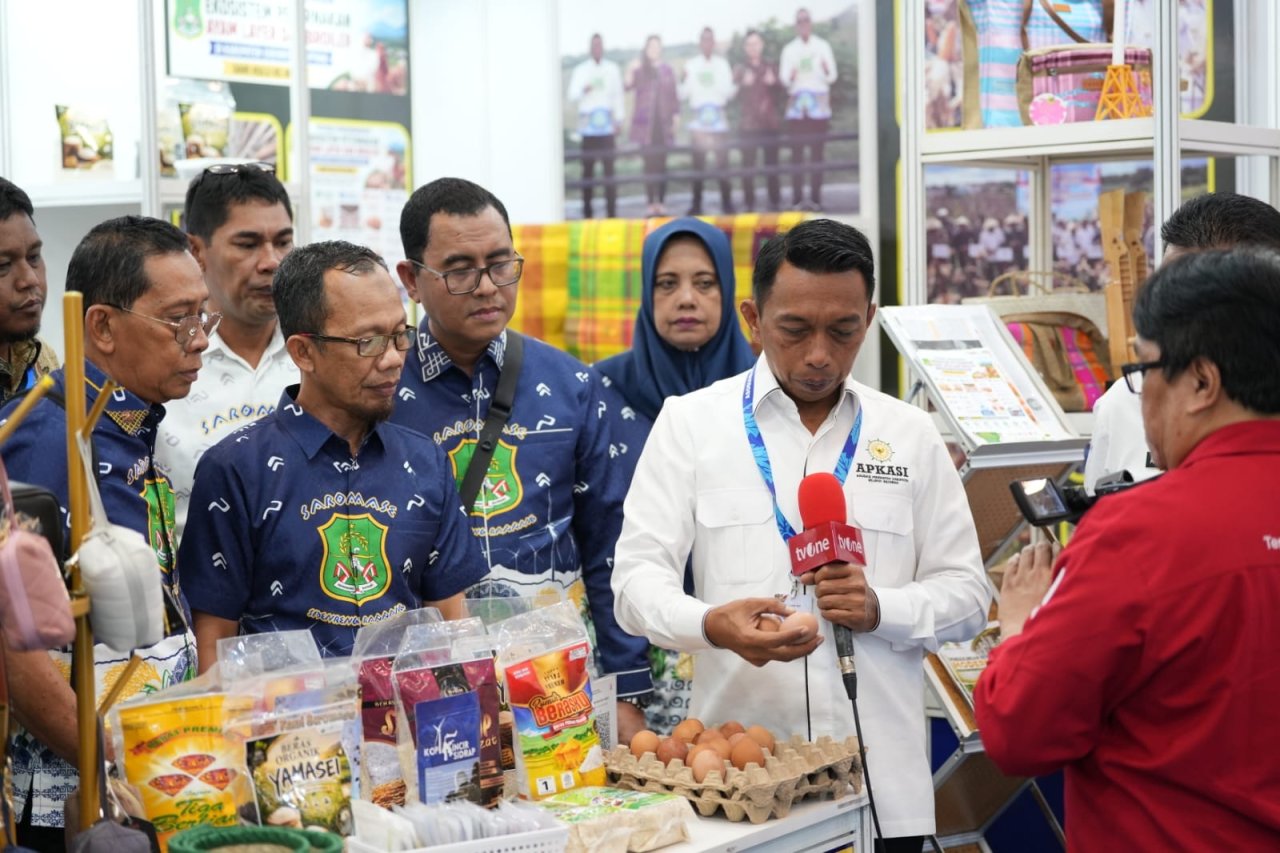 Diwawancarai TVOne, Bupati Sidrap Perkenalkan Produk Lokal di Apkasi Otonomi Expo 2026