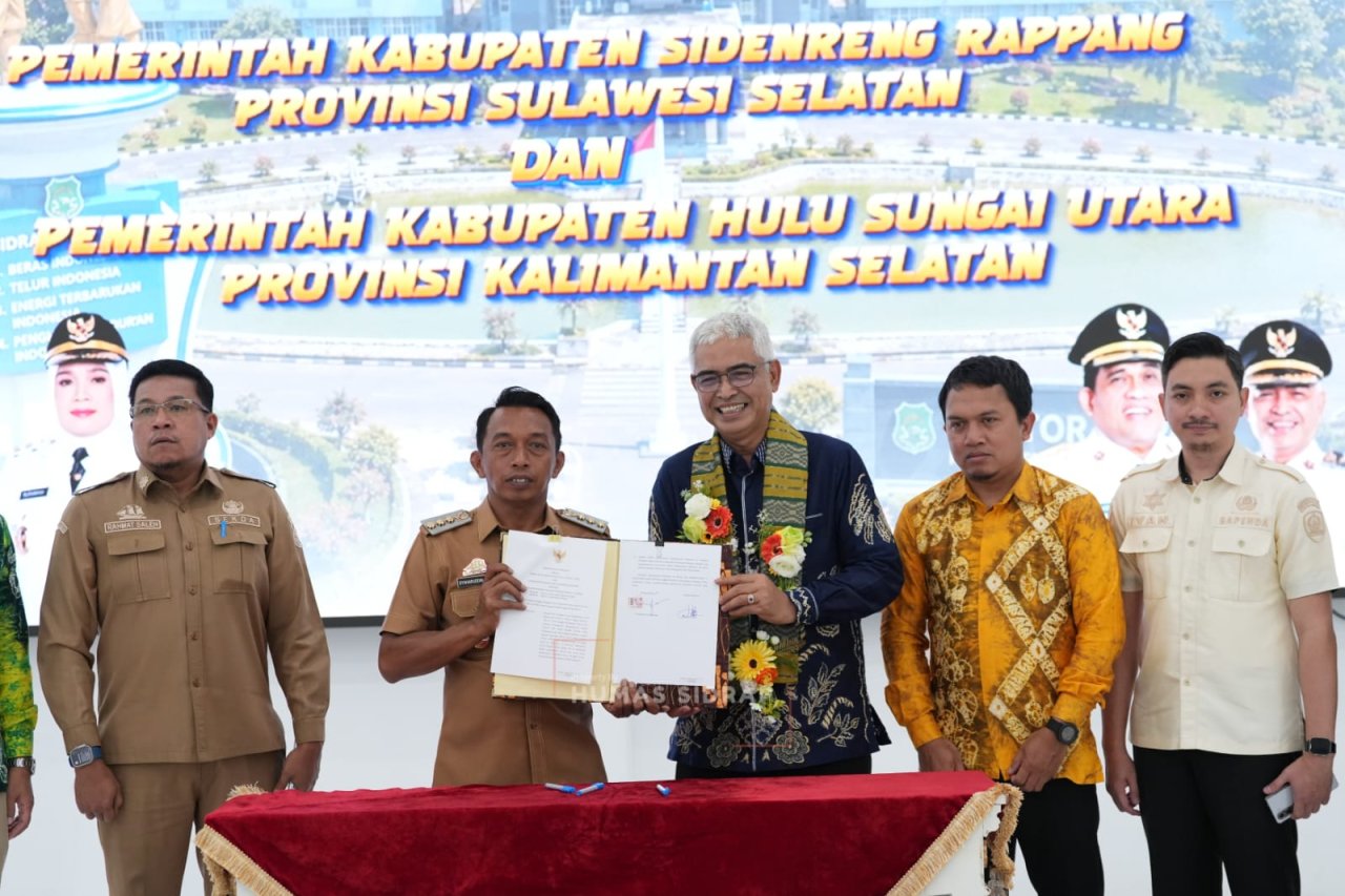 Saling Menguatkan, Sidrap dan Hulu Sungai Utara Berbagi Inovasi Demi Kemajuan Daerah