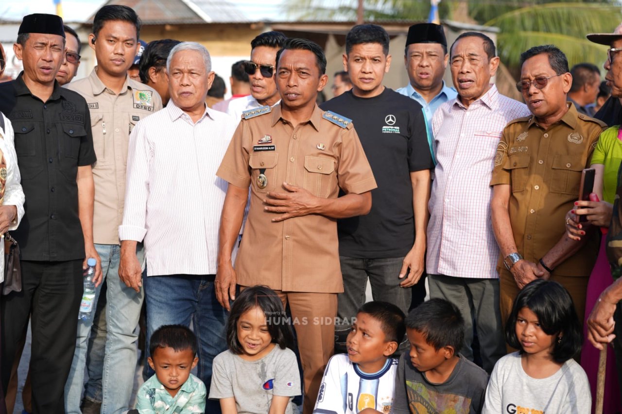 Bupati Sidrap Pimpin MC 0 Pembangunan Jalan Uluale-Toddang Bojo Sepanjang 2,4 Kilometer