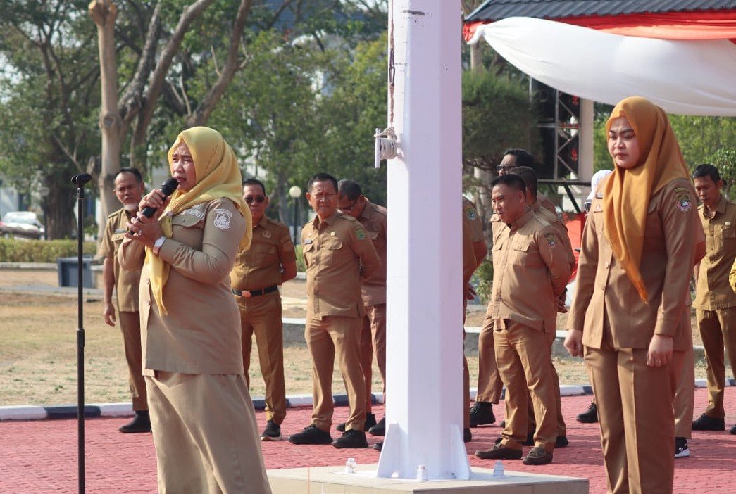 Wabup Nurkanaah Dorong ASN Sidrap Jaga Disiplin dan Kekompakan dalam Bertugas
