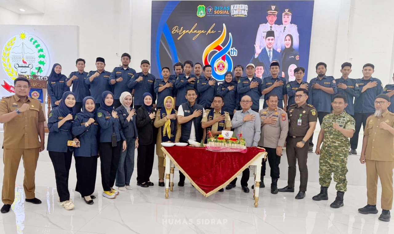 Karang Taruna Kecamatan se-Sidrap Dikukuhkan, Komitmen Perkuat Gerakan Sosial Kemasyarakatan