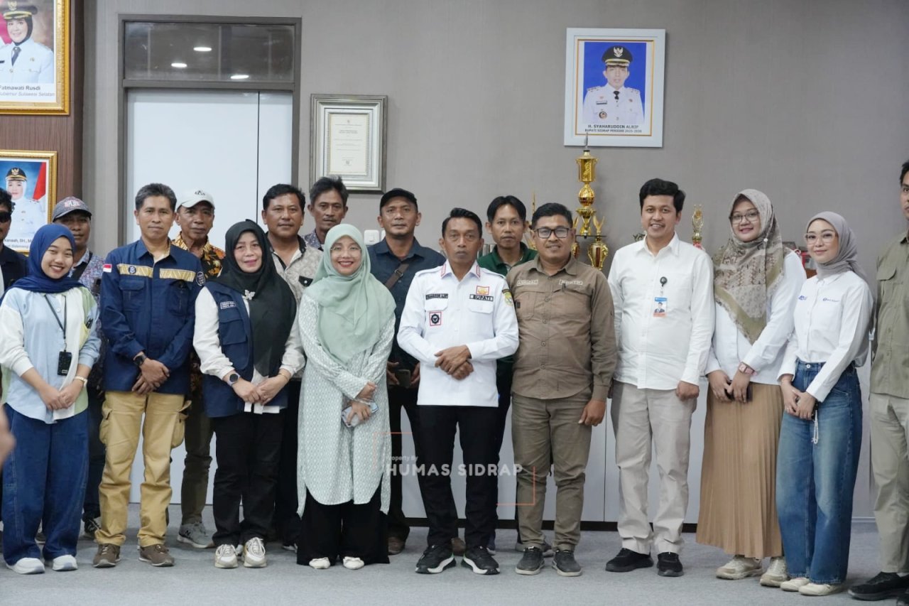 TPID Sulawesi Tengah Studi Tiru ke Sidrap, Pelajari Strategi Produksi Beras dan Telur