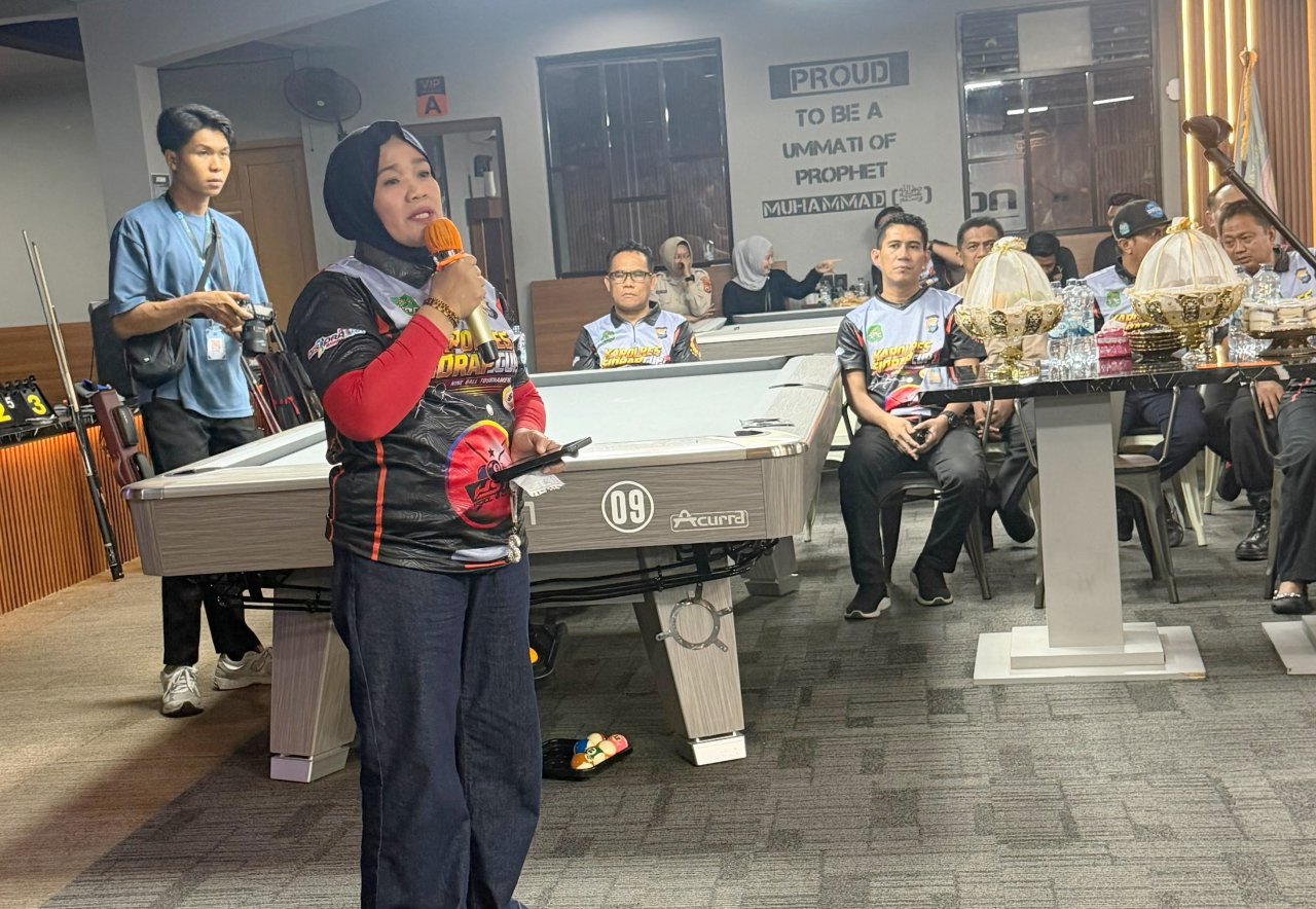 Kapolres Sidrap Cup I Nineball Tournament Bergulir, Nurkanaah Harap Lahir Atlet Berprestasi