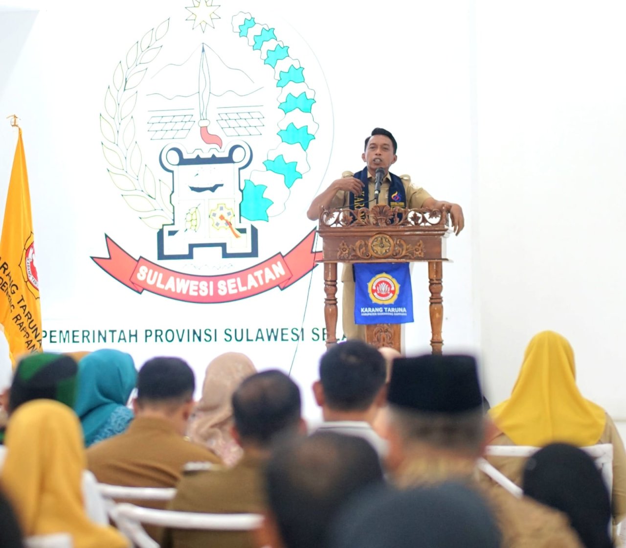 Ketua Karang Taruna Sidrap Gelari Bupati Syaharuddin”Bapak Percepatan Pertumbuhan Ekonomi Daerah di Indonesia”