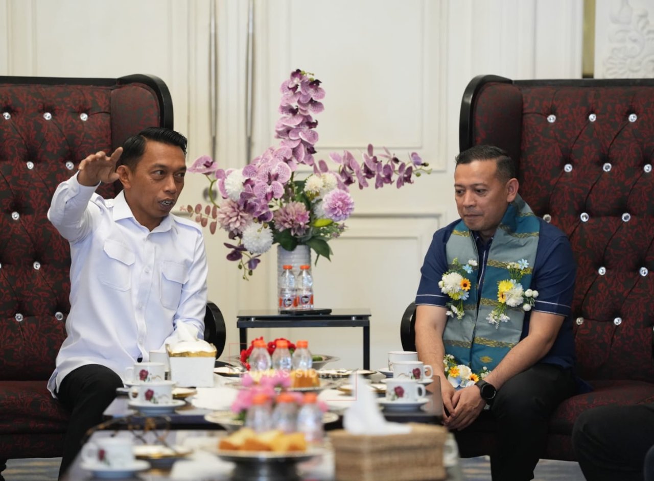 Bupati Syaharuddin Alrif Sambut Akrab Kunjungan Wabup Tanjung Jabung Timur