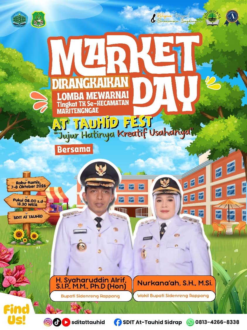 Yuk Datang ke Market Day At Tauhid Fest, Ada Lomba Mewarnai dan Aksi Pedagang Cilik