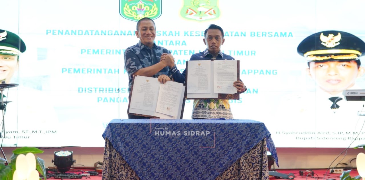 Kerja Sama dengan Luwu Timur, Sidrap Perluas Pemasaran Beras dan Telur