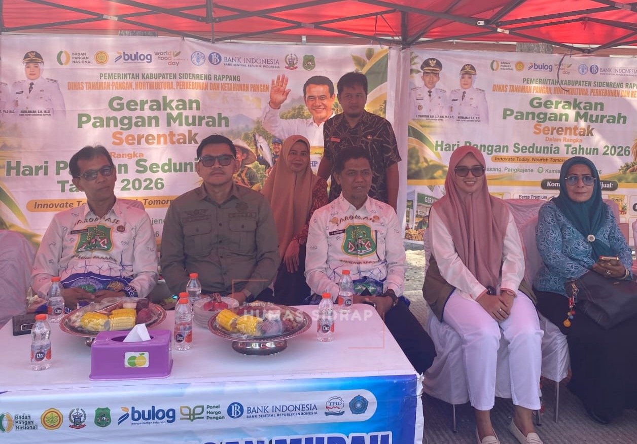 Jaga Stabilitas Harga dan Pasokan Pangan, Pemkab Sidrap Gelar Gerakan Pangan Murah Serentak
