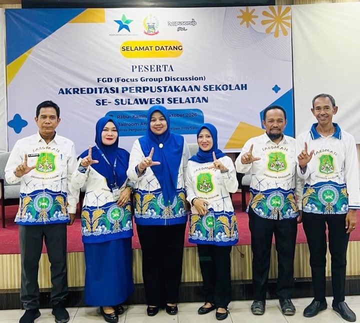 Sidrap Terbanyak, 29 Perpustakaan Sekolah Ikuti FGD Akreditasi di Makassar