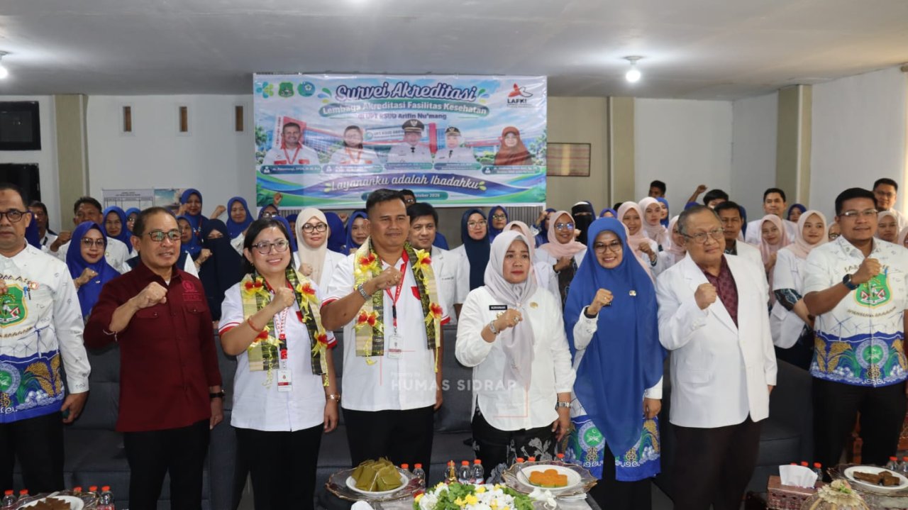 Semangat Saromase Warnai Survei Akreditasi RSUD Arifin Nu’mang, Wabup Sidrap Pesan Pelayanan Berbasis Hati