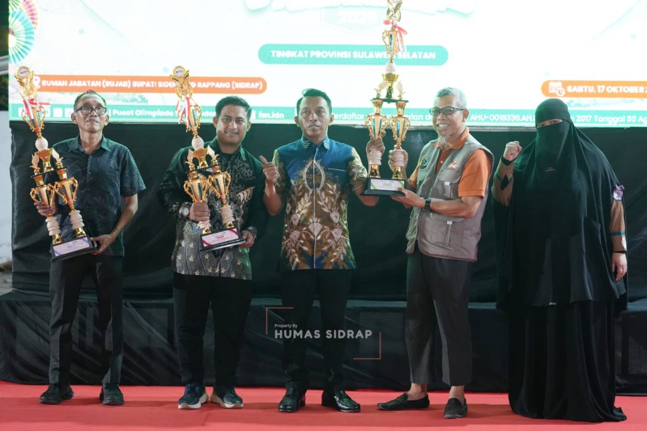 Rujab Bupati Sidrap Jadi Lokasi Awarding Festival Sains Nasional POSI, Cek Sekolah Peraih Juara